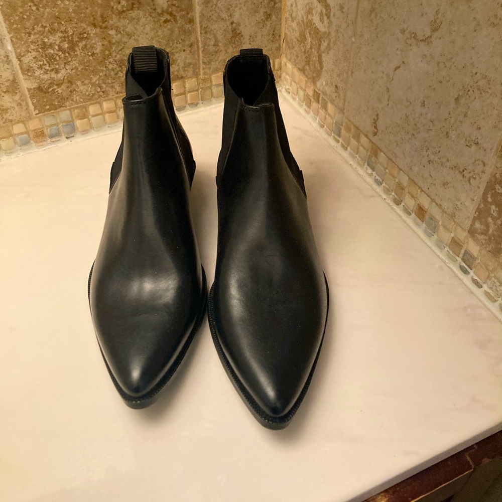 Leather boots